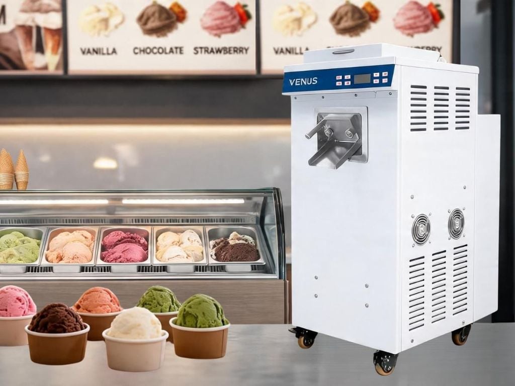 máy làm kem cứng venus cho quán kem