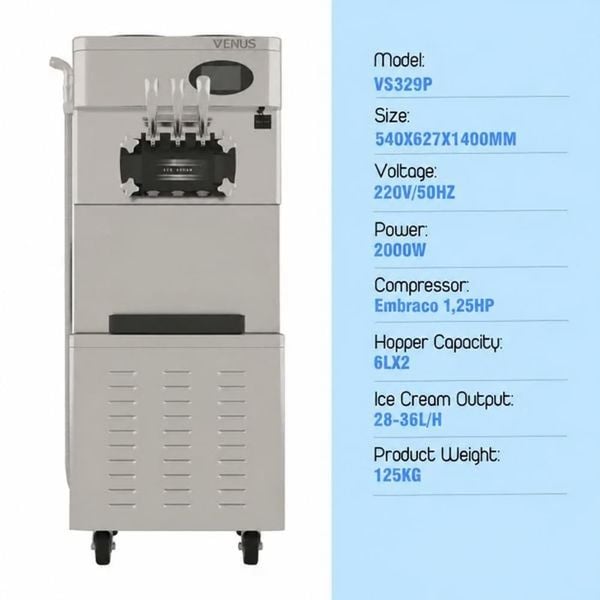Soft Ice Cream Machine Venus VS329P