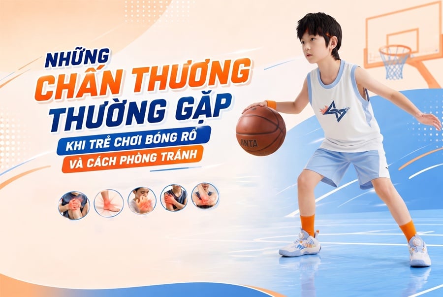 Những Chấn Thương Thường Gặp Khi Trẻ Chơi Bóng Rổ Và Cách Phòng Tránh