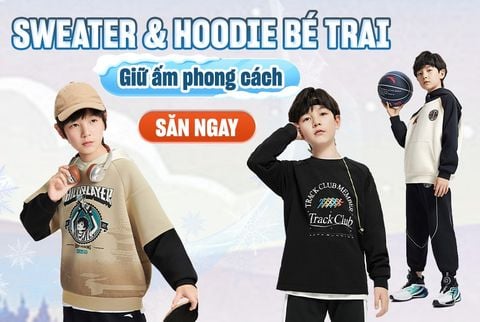 Sweater và Hoodie Cho Bé Trai – Giữ Ấm Thoải Mái, Phong Cách Mỗi Ngày