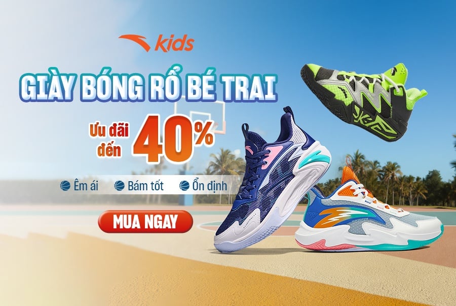 Giày Bóng Rổ Bé Trai ANTA Kids – Bứt Phá Sân Đấu, Sale Up To 40%