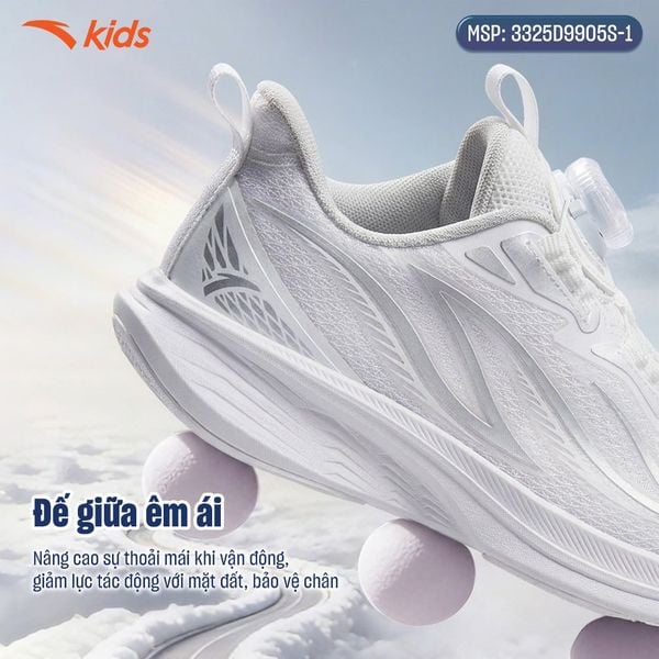 Giày Thể Thao Running Shoes Cho Gái Size 28-32 Anta Kids 3325D9905S-1