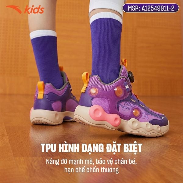 Giày Bóng Rổ Thể Thao Bé Trai Size 28-33 Anta Kids A12549911-2