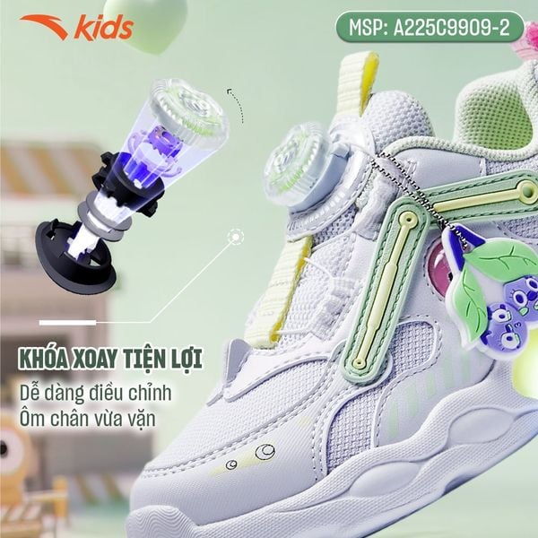 Giày Chạy Thể Thao Bé Gái Anta Kids A225C9909-2
