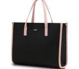 Trên tay chiếc túi xách Larita Metro Work 13 S Black/Pink tối giản, hiện đại