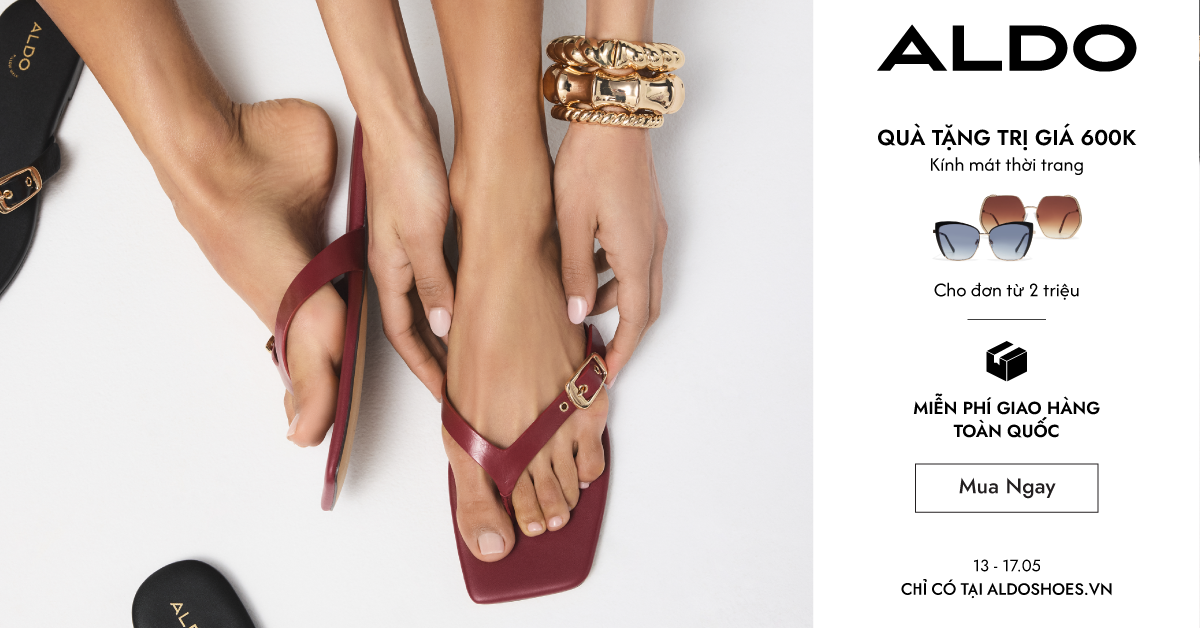 CHƯƠNG TRÌNH TẶNG KÍNH MÁT THỜI TRANG TRỊ GIÁ 600K TẠI ALDOSHOES.VN