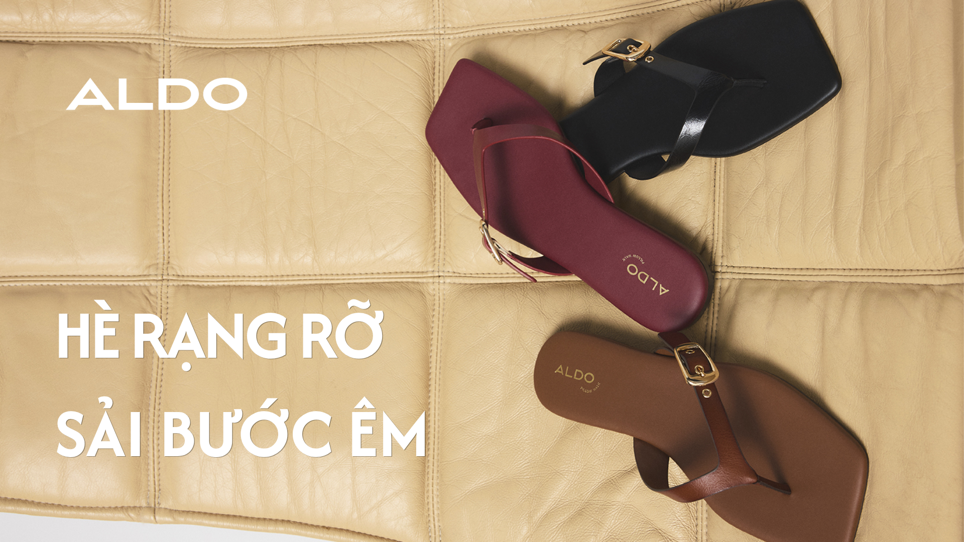 Sandal Nữ ALDO Mùa Hè 2026 – Điểm Nhấn Thoải Mái Cho Hành Trình Vi Vu