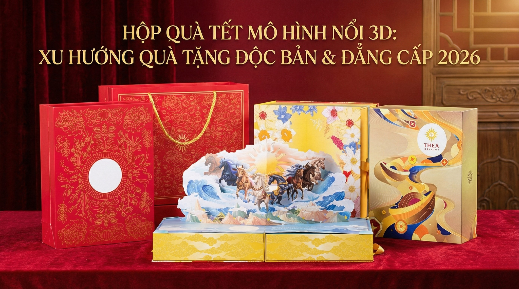 Hộp Quà Tết Mô Hình Nổi 3D: Xu Hướng Quà Tặng Độc Bản & Đẳng Cấp 2026