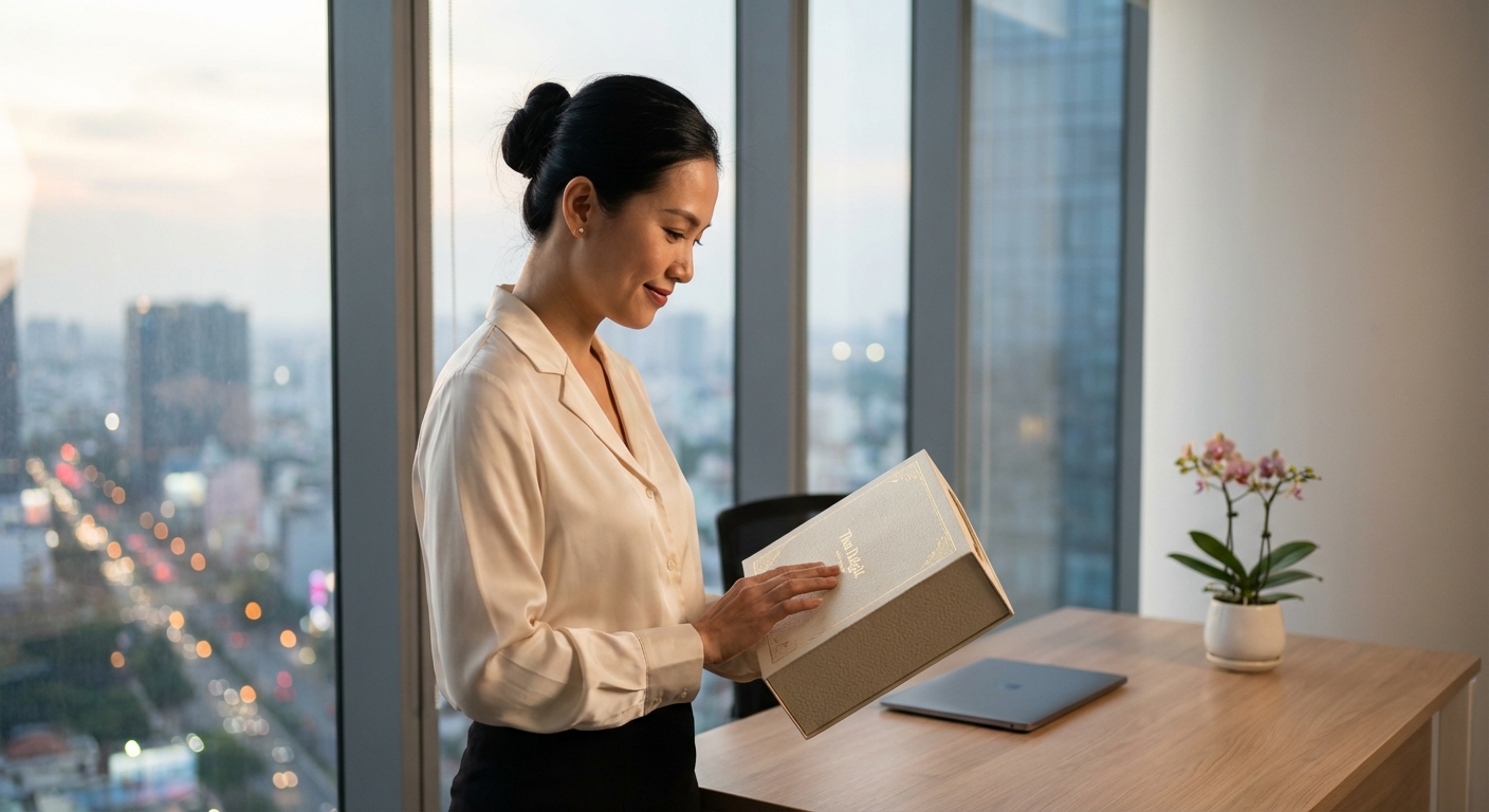 Nâng tầm doanh nghiệp với hộp quà Tết 3D Thea Delight