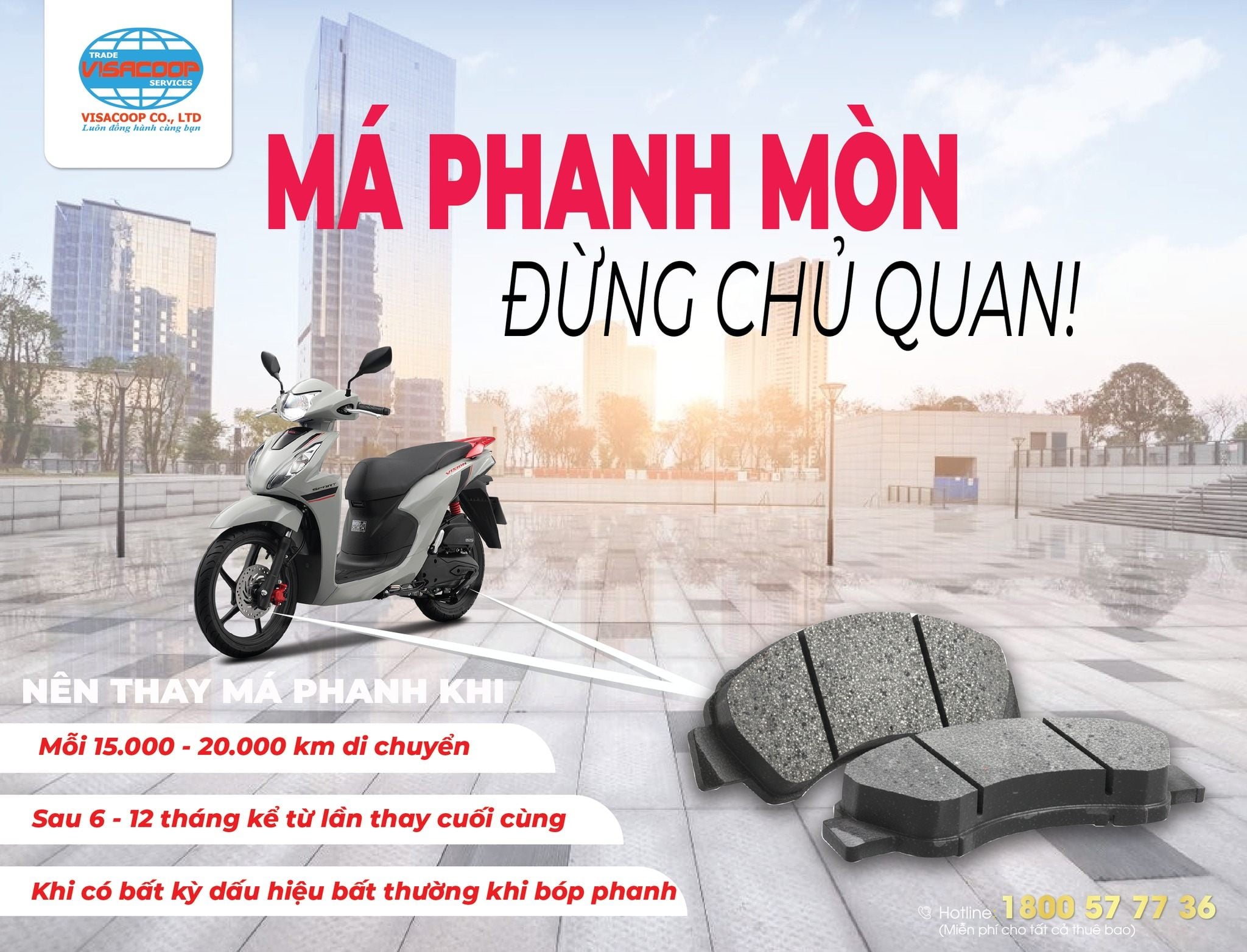 MÁ PHANH MÒN – ĐỪNG COI THƯỜNG
