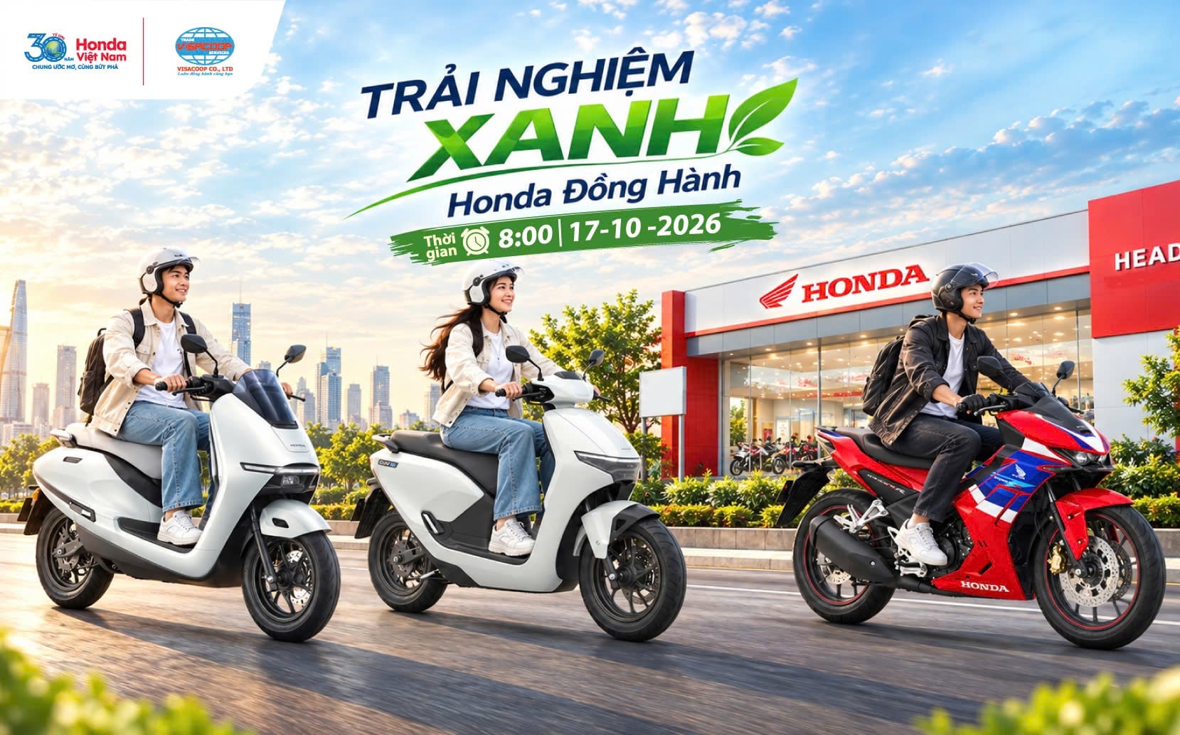 TRẢI NGHIỆM XANH – HONDA ĐỒNG HÀNH!