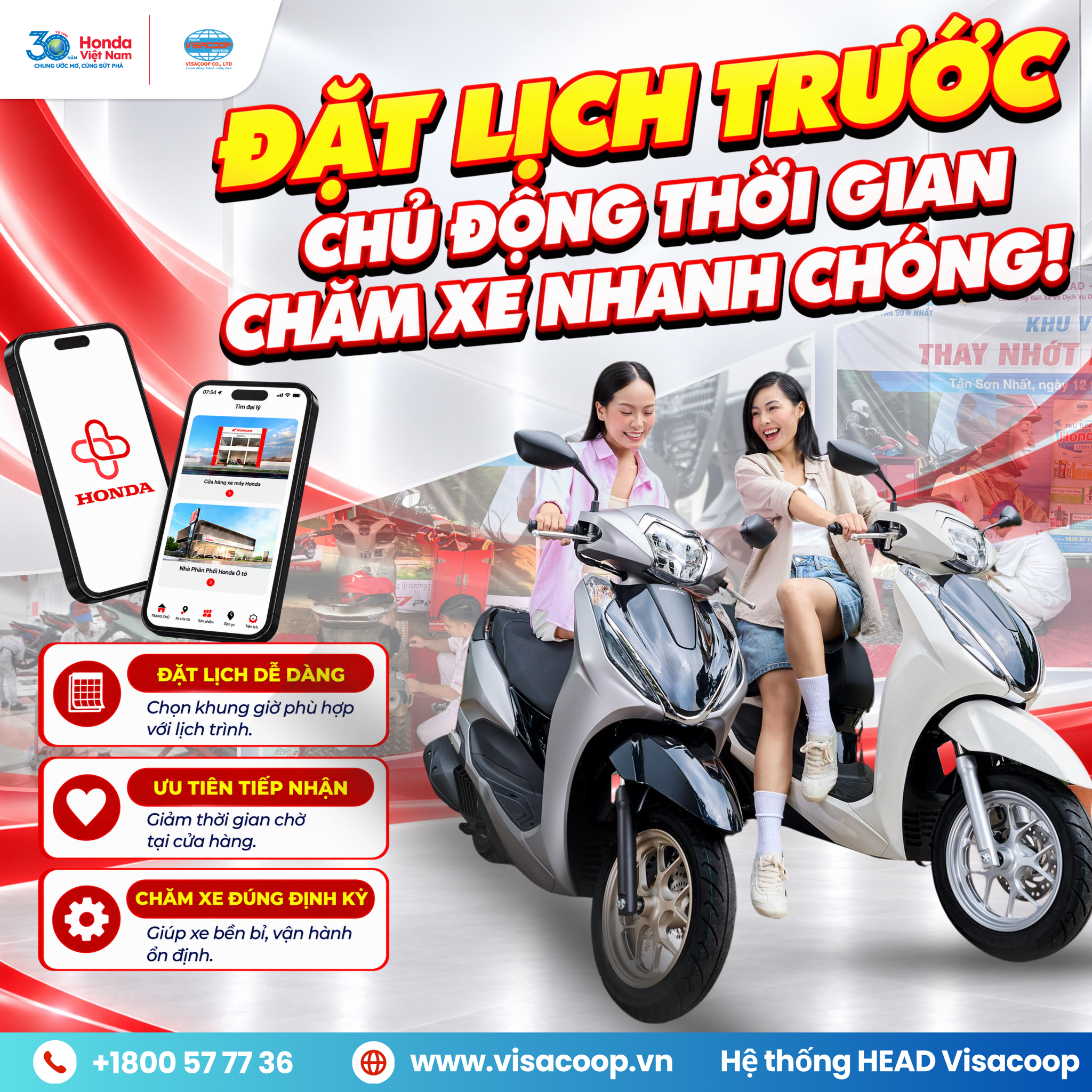 ĐẶT LỊCH TRƯỚC – CHỦ ĐỘNG THỜI GIAN, CHĂM XE NHANH CHÓNG!