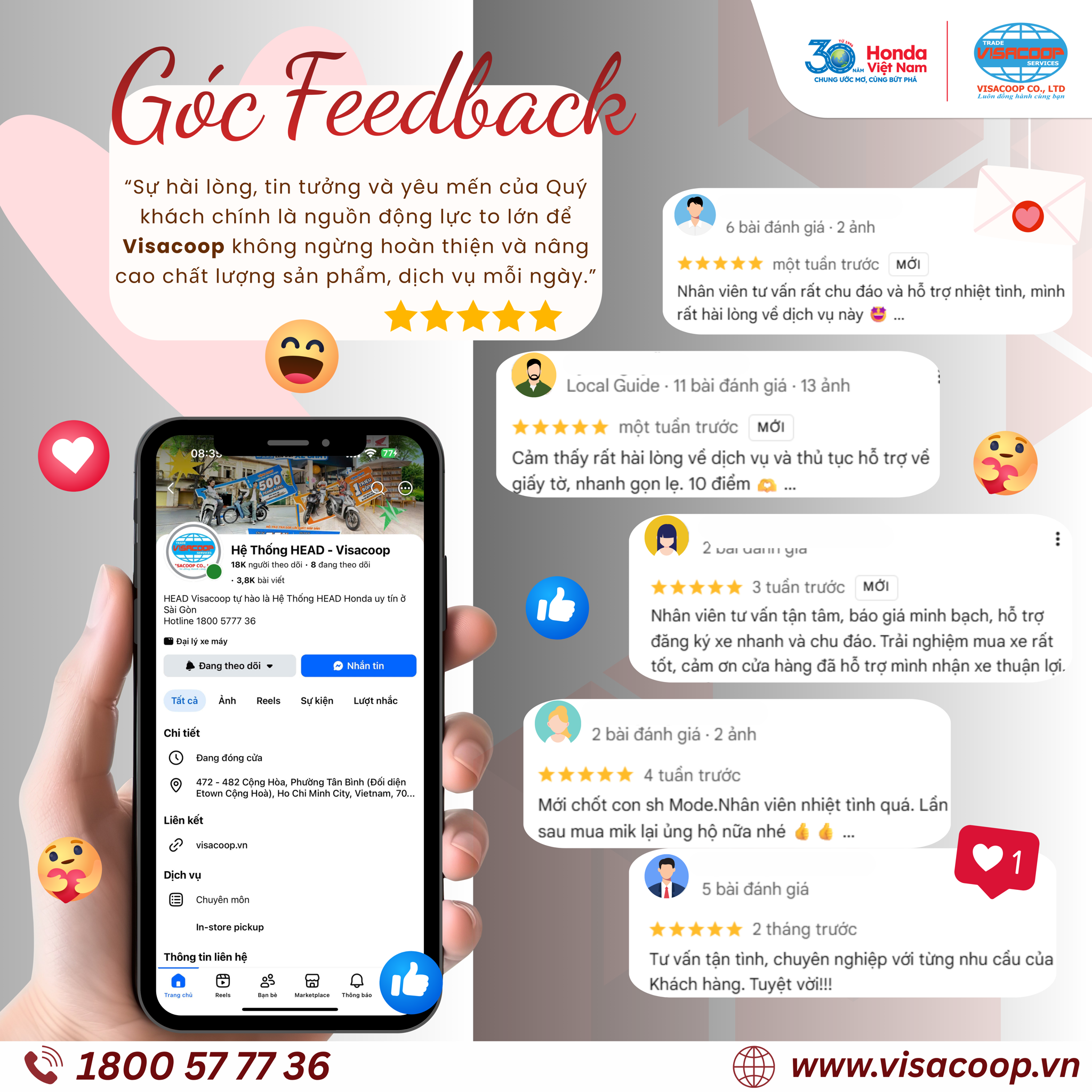 GÓC FEEDBACK – NIỀM TIN CỦA KHÁCH HÀNG LÀ ĐỘNG LỰC CỦA VISACOOP