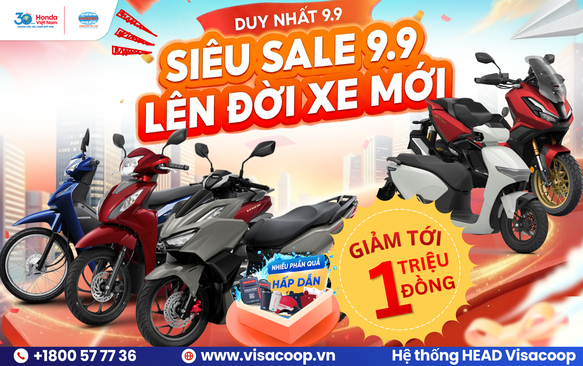 SIÊU SALE BÙNG NỔ 9.9 - LÊN ĐỜI XE MỚI!