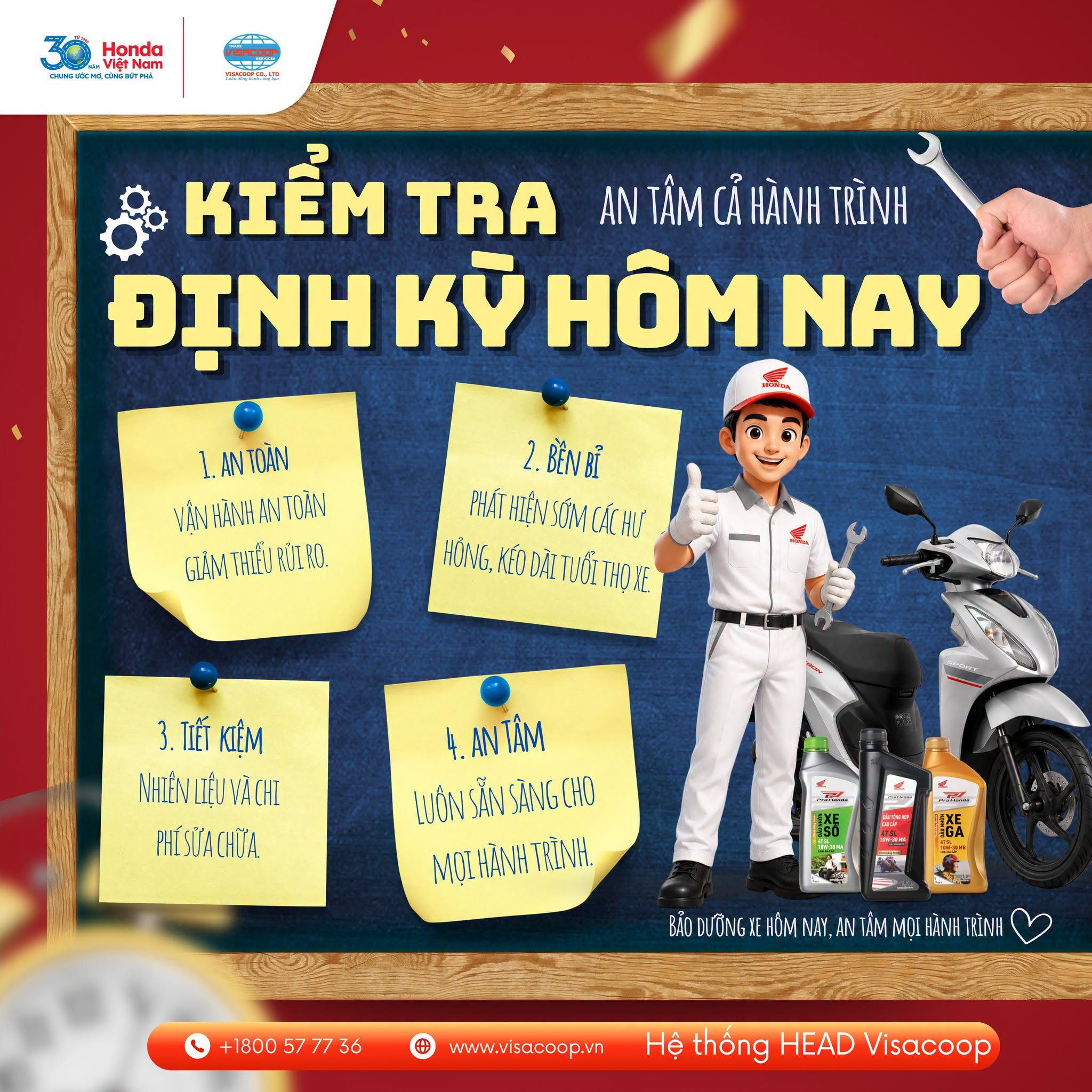 KIỂM TRA ĐỊNH KỲ HÔM NAY – AN TÂM CẢ HÀNH TRÌNH!