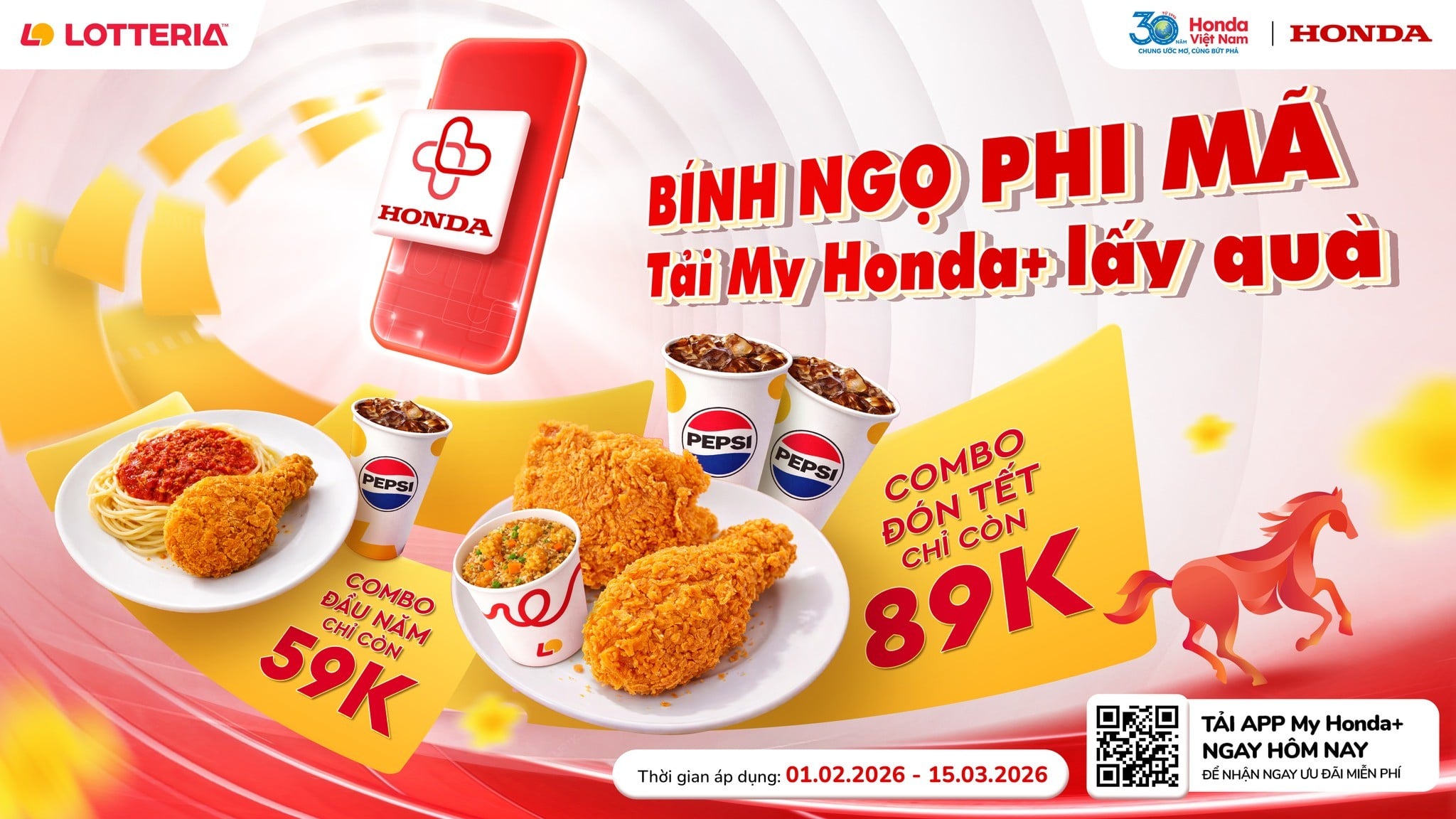 Bính Ngọ Phi Mã - Tải My Honda+ Lấy Quà!