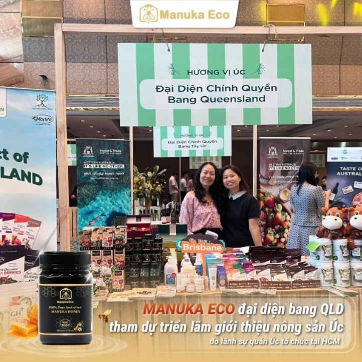 Manuka Eco – Đại diện bang Queensland (Úc) tại Triển lãm Giới thiệu Nông sản Úc, TP.HCM