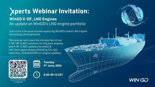 WinGD Xperts Webinar: Cập nhật công nghệ động cơ LNG X-DF