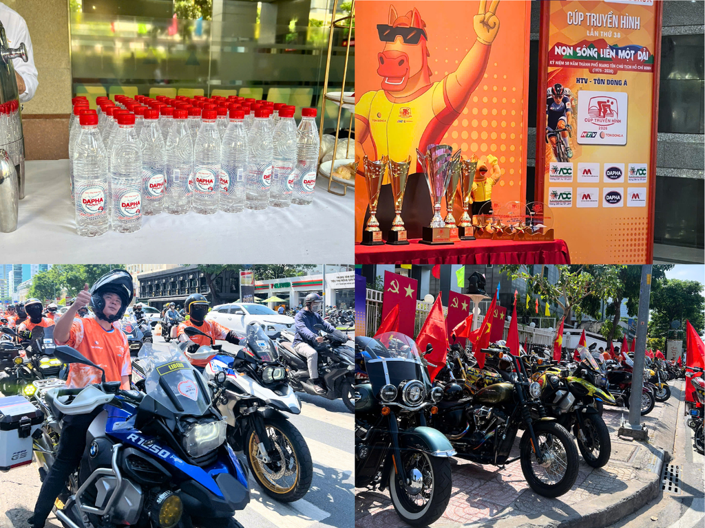 DAPHA tài trợ nước uống tại Cuộc đua xe đạp toàn quốc HTV 2026