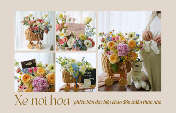 Xe nôi hoa: Phiên bản đặc biệt chào đón thiên thần nhỏ