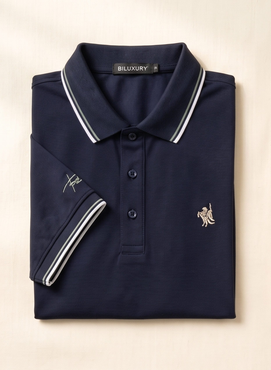 THE KNIGHT CREST TIPPED POLO