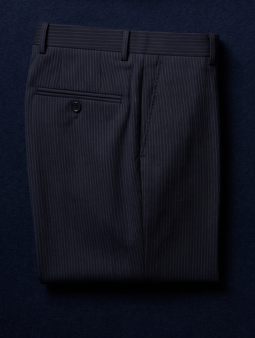 THE ERSKINE PINSTRIPE TROUSER