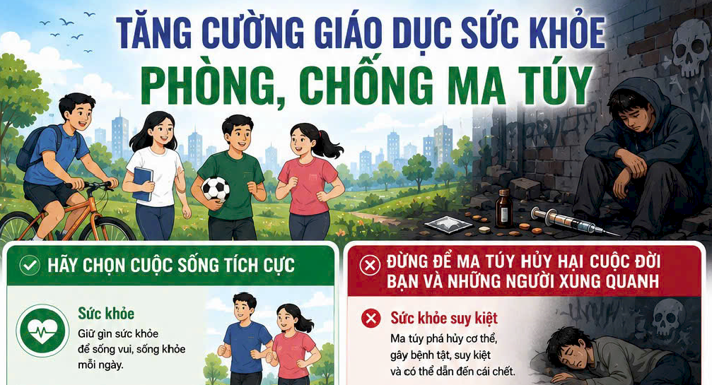 Tăng cường giáo dục sức khỏe Phòng, chống ma túy