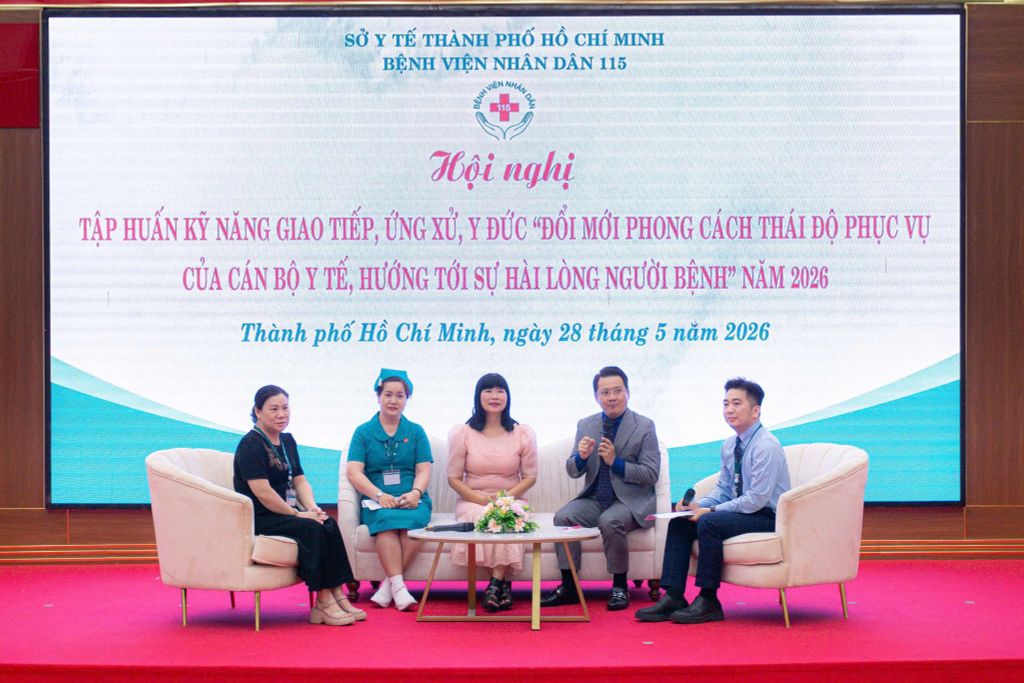 Bệnh viện Nhân dân 115 tập huấn kỹ năng giao tiếp, ứng xử cho viên chức, người lao động năm 2026