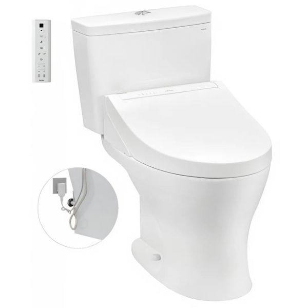 Thiết kế thân kín hiện đại bồn cầu TOTO CS735DW14