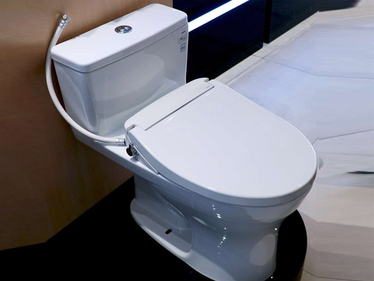 Bồn cầu nắp rửa cơ MS855DE4 TOTO thiết kế nguyên khối sang trọng