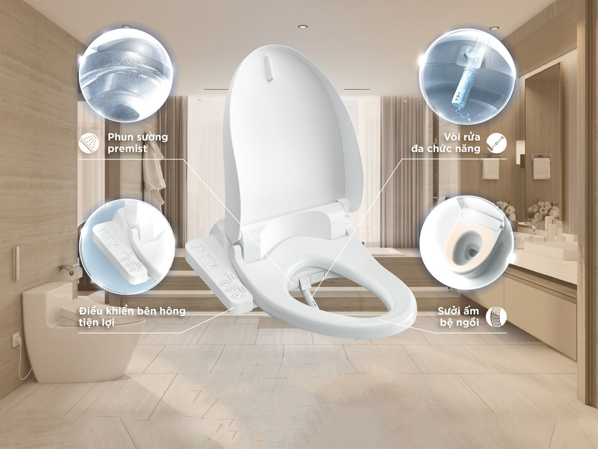 Công nghệ nổi bật của Nắp rửa&nbsp;điện tử Washlet&nbsp;TOTO TCF23710AAA