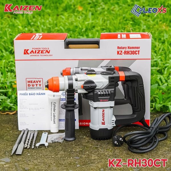 KHOAN BÚA CẦM TAY KAIZEN 2 CHỨC NĂNG ĐA NĂNG 1100W THIẾT KẾ HIỆN ĐẠI KHÔNG NGẠI CÔNG VIỆC KHÓ
