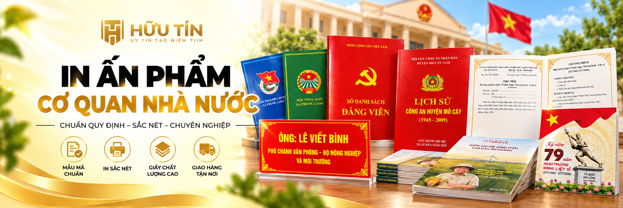 IN NHANH ẤN PHẨM CHO CƠ QUAN NHÀ NƯỚC