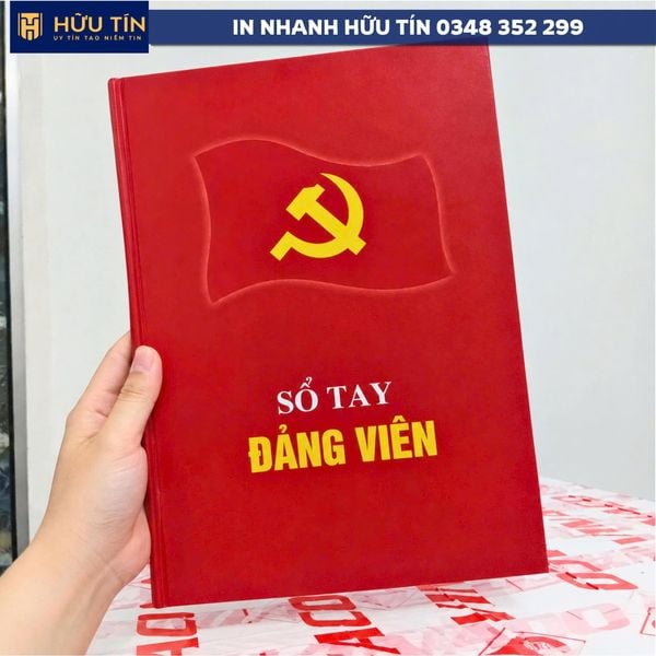 In Sổ Đảng Viên Bìa Cứng tại In Nhanh Hữu Tín Tại Bến Tre