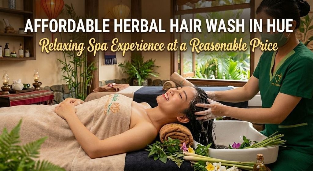 Affordable Herbal Hair Wash in Hue – Relaxing Spa Experience at a Reasonable Price