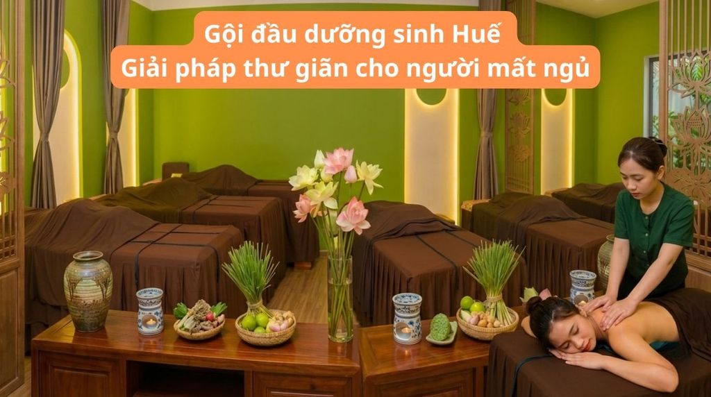 Gội đầu dưỡng sinh Huế – Giải pháp thư giãn cho người mất ngủ