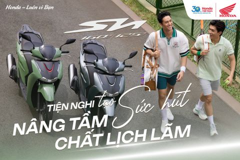 SH 160i 2026 có mấy phiên bản? Khác nhau gì giữa các bản