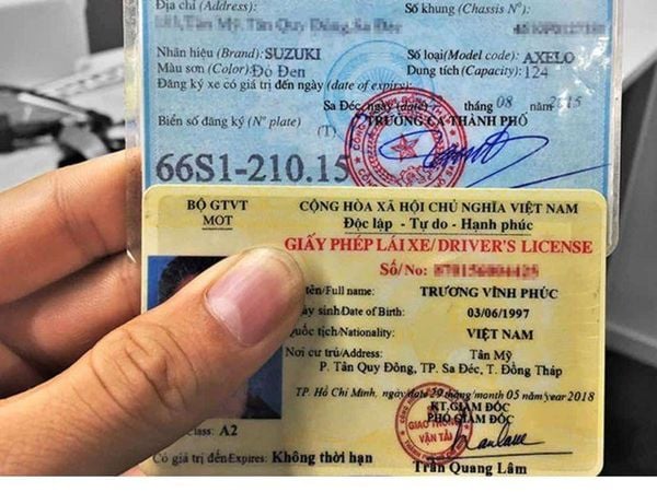 giấy tờ xe máy gồm những gì khi tham gia giao thông