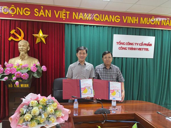 Viettel Construction and Gia Dinh Group signed a cooperation agreement at Ho Son 1 Industrial Cluster