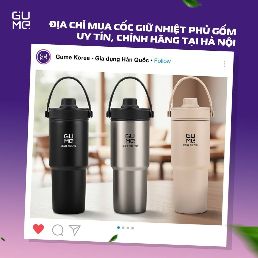 Địa Chỉ Mua Cốc Giữ Nhiệt Phủ Gốm Uy Tín, Chính Hãng tại Hà Nội