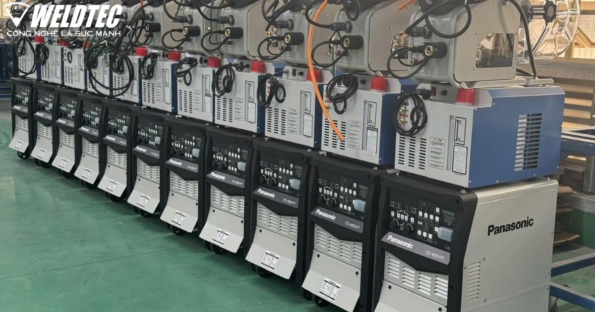 WELDTEC bàn giao thành công lô máy hàn Panasonic YD-400VP1 cho khách hàng