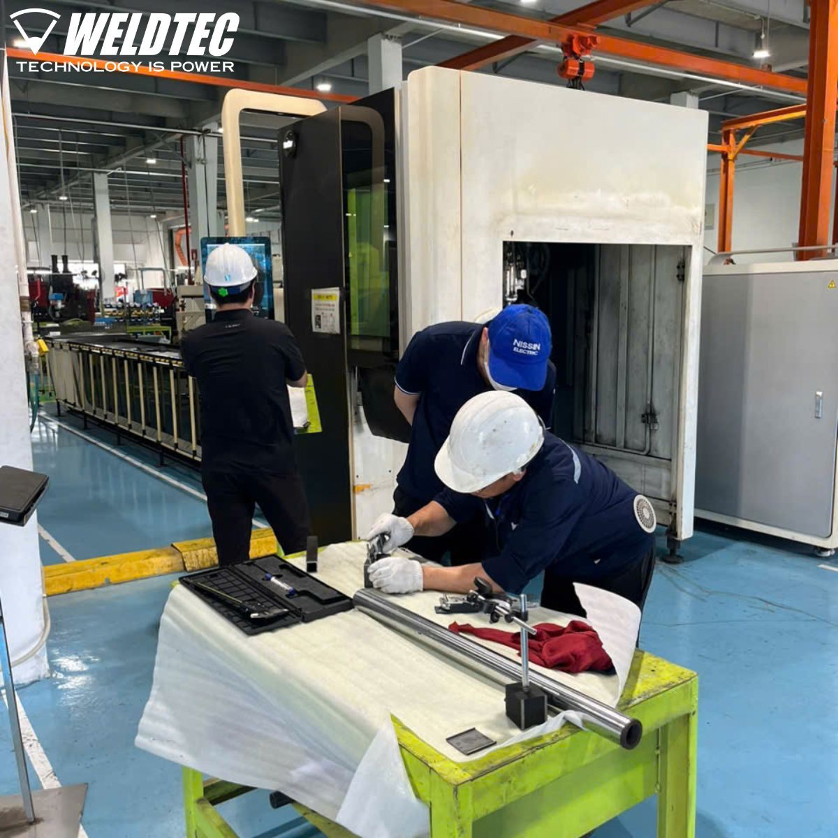 Dịch vụ hiệu chỉnh lại sai số cho máy cắt cnc laser của Weldtec