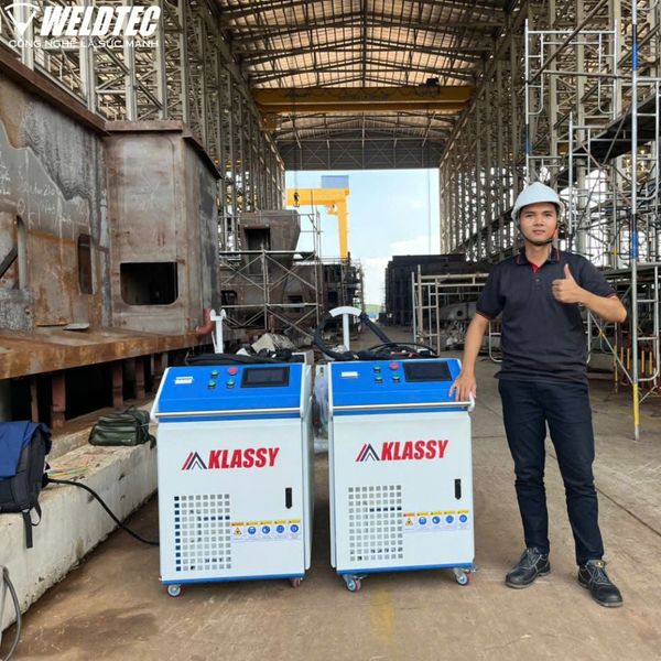 Weldtec bàn giao thành công lô hàng máy tẩy gỉ laser cho khách hàng hoạt động trong lĩnh vực đóng tàu