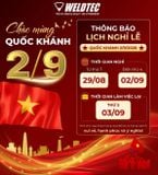 THÔNG BÁO LỊCH NGHỈ LỄ QUỐC KHÁNH 02/9/2026