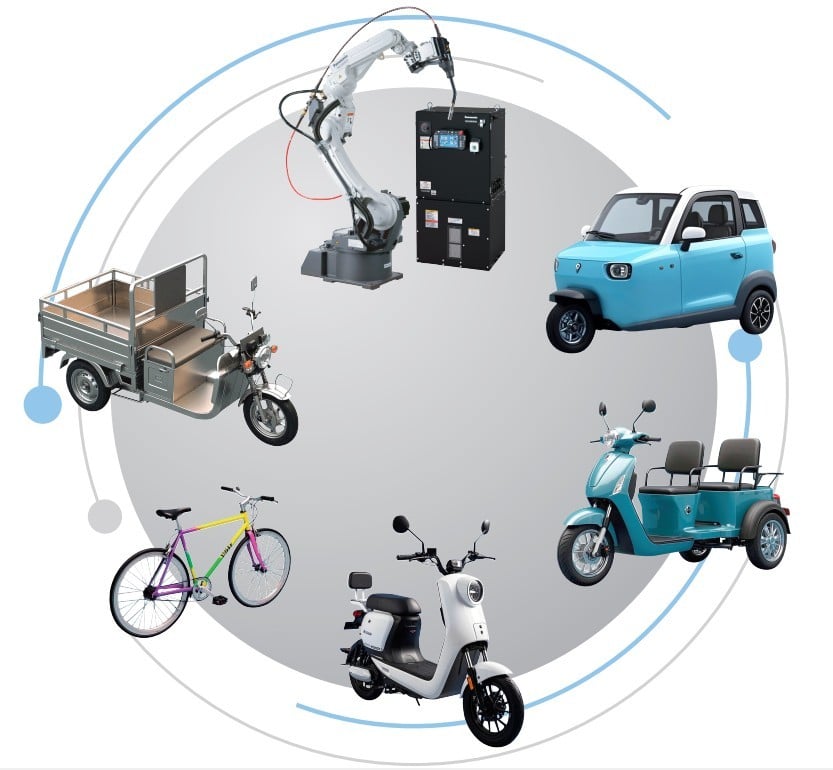 Giải pháp robot hàn cho ngành xe hai bánh và xe ba bánh: Tăng năng suất – Giảm bắn tóe – Chuẩn hóa chất lượng