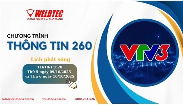 VTV3 đưa tin về các sự kiện của Weldtec trên Chương trình Thông tin 260