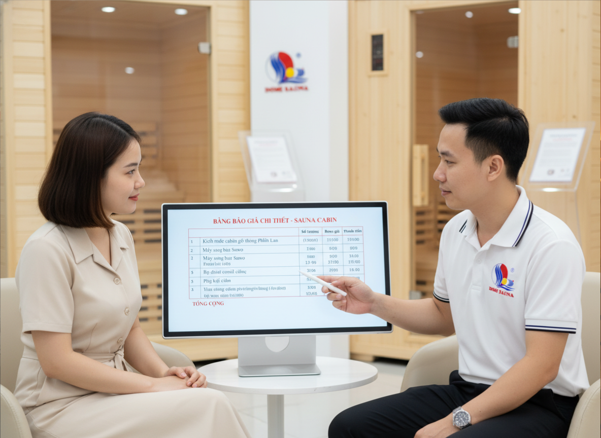 Báo giá Sauna Cabin: Bạn muốn con số 