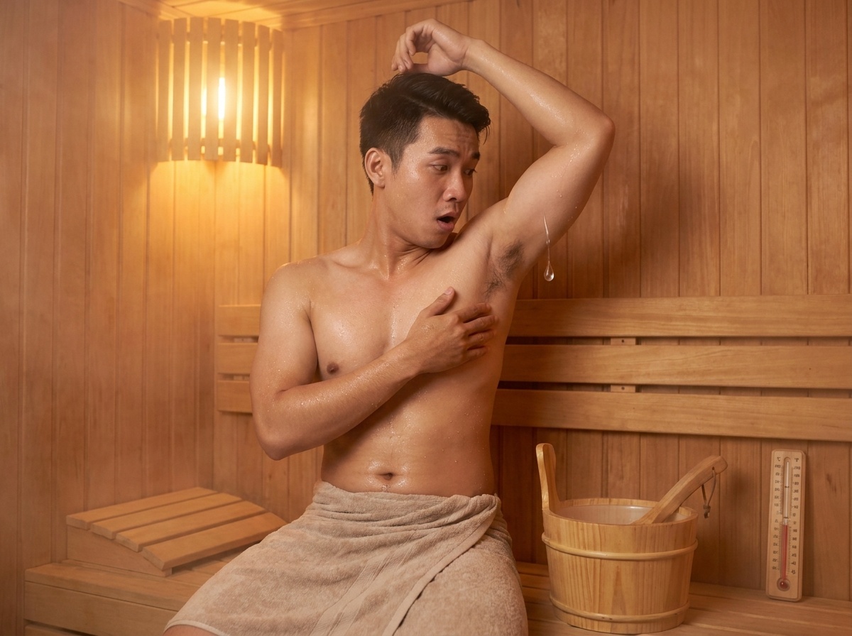 Đang xông hơi mà nghe mùi mồ hôi chua loét? (Đừng xấu hổ, cơ thể đang 