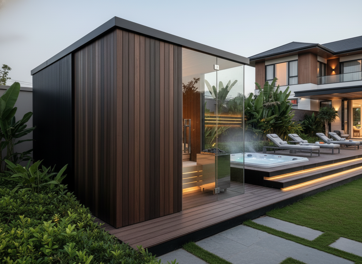 Phòng Xông hơi khô ngoài trời: Đẹp đấy, nhưng có 