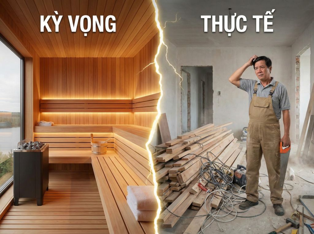 Tự đóng sauna: Bạn muốn tiết kiệm tiền, hay muốn... thử vận may?